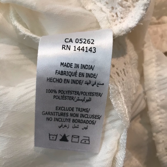 California Moonrise Boho Diamond Pattern Sheer Top - Picture 8 of 8